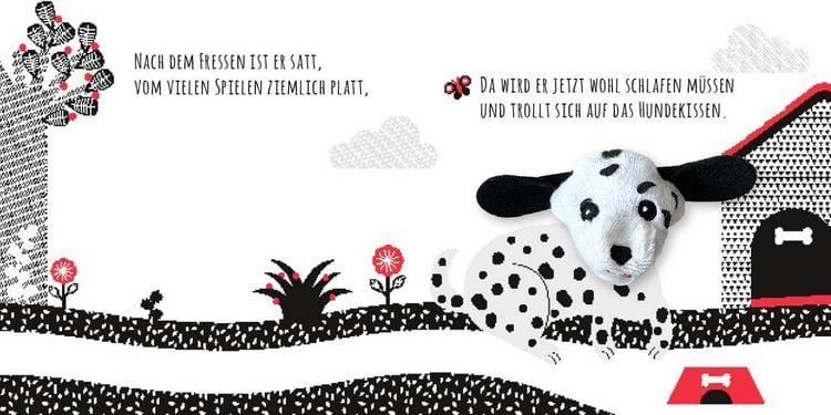 Produktbild: Kontrastbuch f&uuml;r Babys mit Fingerpuppe: Guck mal, kleiner Hund
