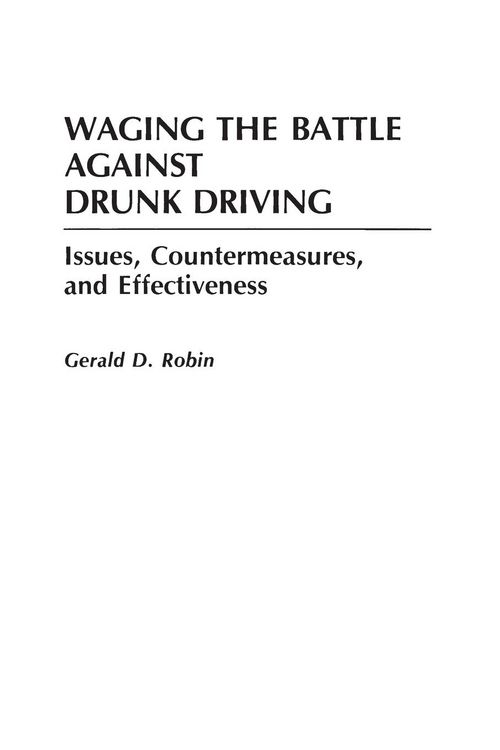 Produktbild: Waging the Battle Against Drunk Driving