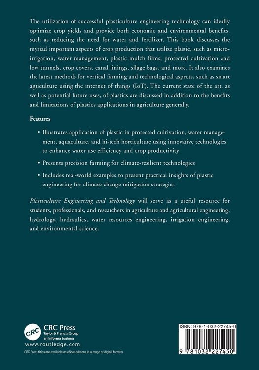 Produktbild: Plasticulture Engineering and Technology