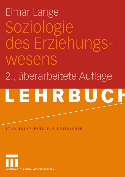 Produktbild: Soziologie des Erziehungswesens