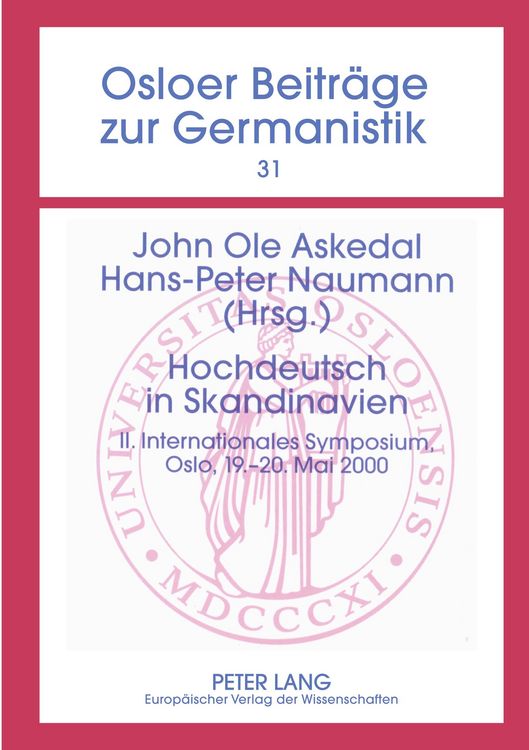Produktbild: Hochdeutsch in Skandinavien