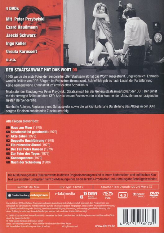 Produktbild: Der Staatsanwalt hat das Wort - Box 5: 1978-1980 [4 DVDs]