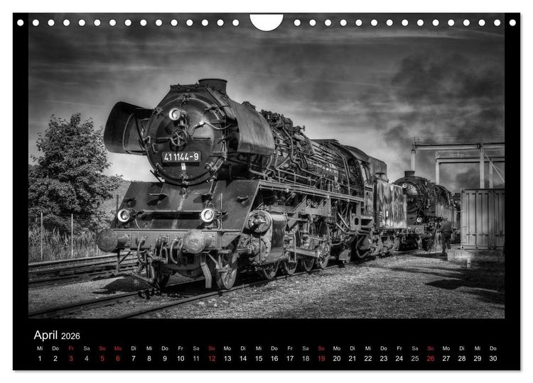 Produktbild: Dampflokomotiven (Wandkalender 2026 DIN A4 quer), CALVENDO Monatskalender