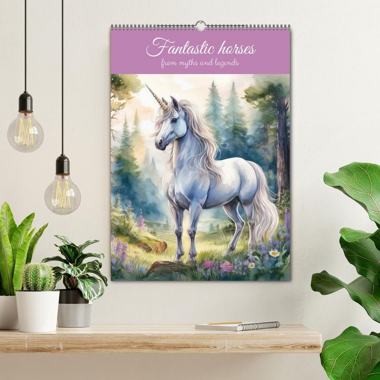 Produktbild: Fantastic horses from myths and legends (Wall Calendar 2026 DIN A2 portrait), CALVENDO 12 Month Wall Calendar
