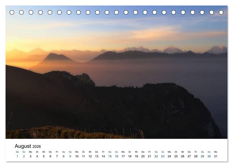Produktbild: Stockhorn &ndash; &Uuml;ber Stock und Stein (Tischkalender 2026 DIN A5 quer), CALVENDO Monatskalender