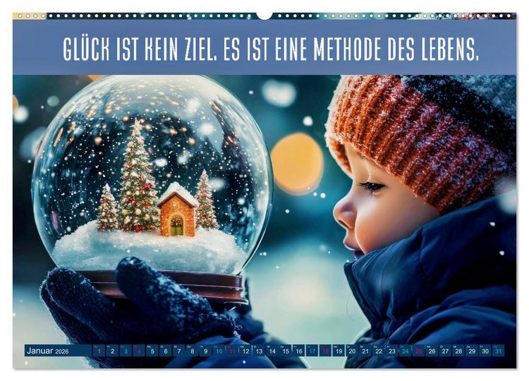 Produktbild: Quellen des Gl&uuml;cks (hochwertiger Premium Wandkalender 2026 DIN A2 quer), Kunstdruck in Hochglanz