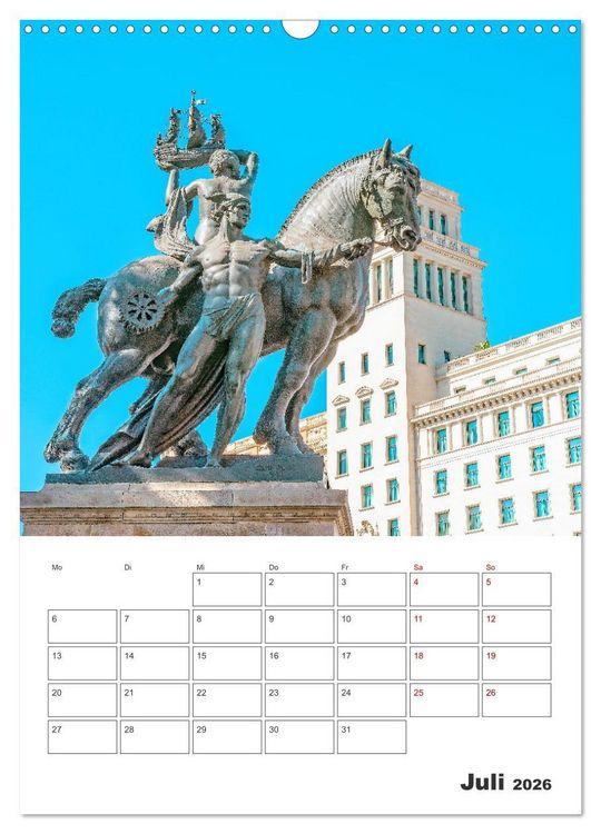 Produktbild: Barcelona - Urlaubsplaner (Wandkalender 2026 DIN A3 hoch), CALVENDO Monatskalender
