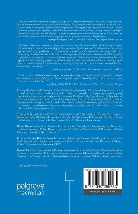 Produktbild: Increasing Effectiveness of the Community College Financial Model