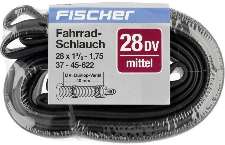 Produktbild: FISCHER FAHRRAD 85096 Fahrradschlauch 28 Zoll Dunlopventil (DV)