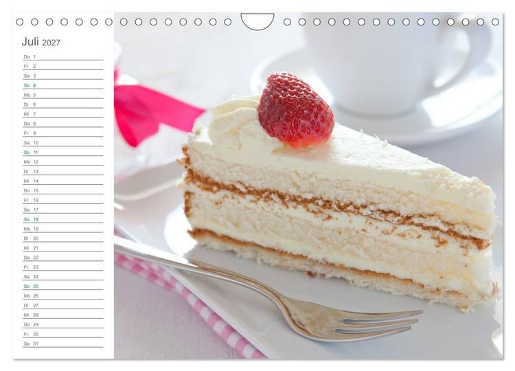 Produktbild: Mhhh... Kuchenzeit Mein K&uuml;chenplaner (Wandkalender 2027 DIN A4 quer), CALVENDO Monatskalender