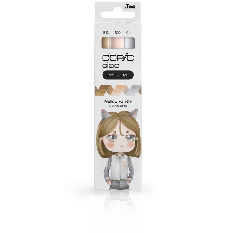 Produktbild: Copic Marker Set Ciao LAYER&MIX Mellow Palette 3 St&uuml;ck Faltschachtel