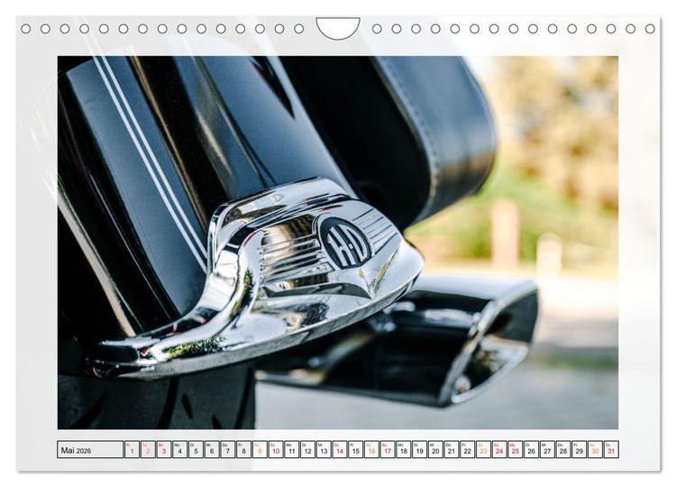 Produktbild: Legend&auml;re Linien &ndash; Harley Road King im Detail (Wandkalender 2026 DIN A4 quer), CALVENDO Monatskalender