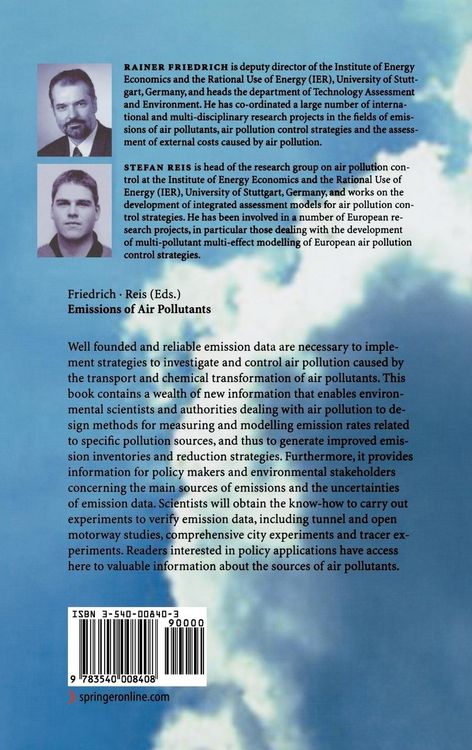 Produktbild: Emissions of Air Pollutants