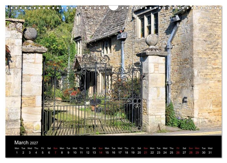 Produktbild: Cotswold Cottages (Wall Calendar 2027 DIN A3 landscape), CALVENDO 12 Month Wall Calendar