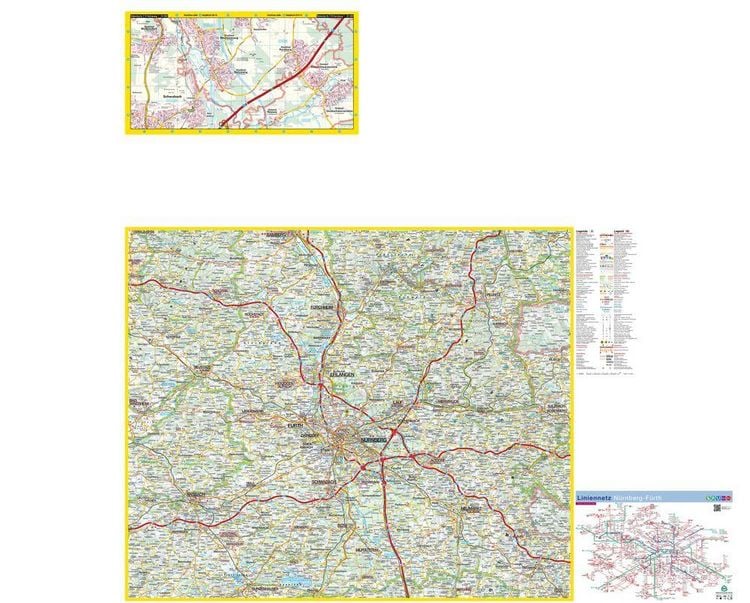 Produktbild: Falk Stadtplan Extra N&uuml;rnberg 1:20.000
