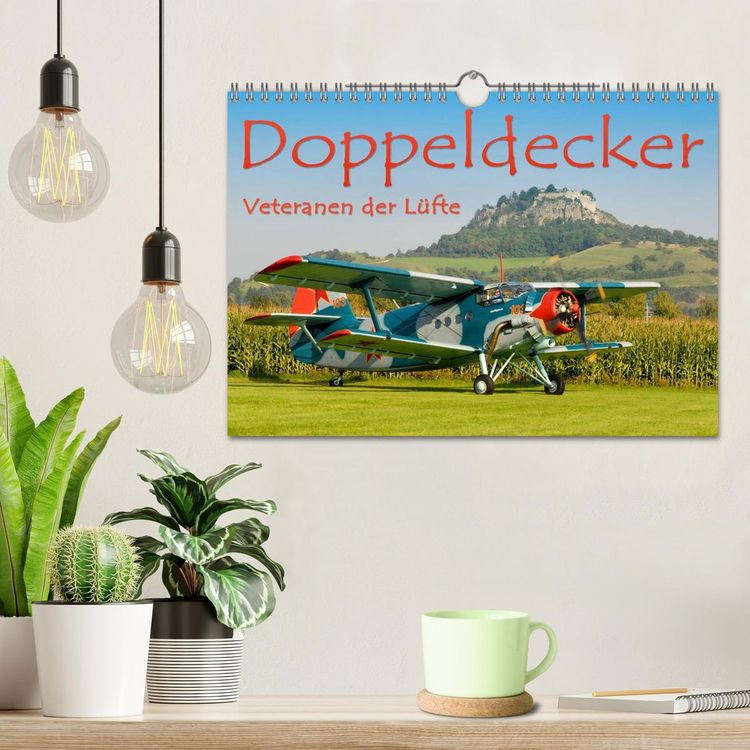 Produktbild: Doppeldecker - Veteranen der L&uuml;fte (Wandkalender 2026 DIN A4 quer), CALVENDO Monatskalender