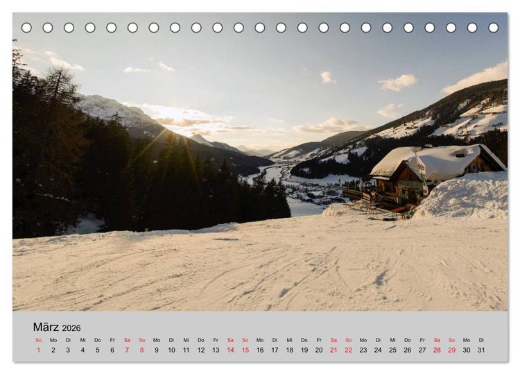 Produktbild: S&uuml;dtiroler Bergwelten - Die monti pallidi, Idylle die fast unwirklich erscheint (Tischkalender 2026 DIN A5 quer), CALVENDO Monatskalender
