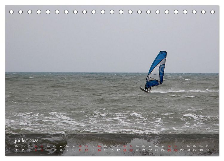 Produktbild: Plaisirs nautiques (Calendrier de bureau 2026 DIN A5 vertical), CALVENDO calendrier mensuel