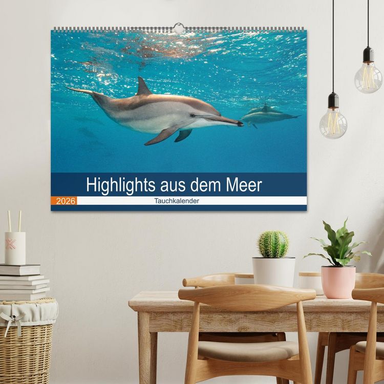 Produktbild: Highlights aus dem Meer - Tauchkalender (Wandkalender 2026 DIN A2 quer), CALVENDO Monatskalender
