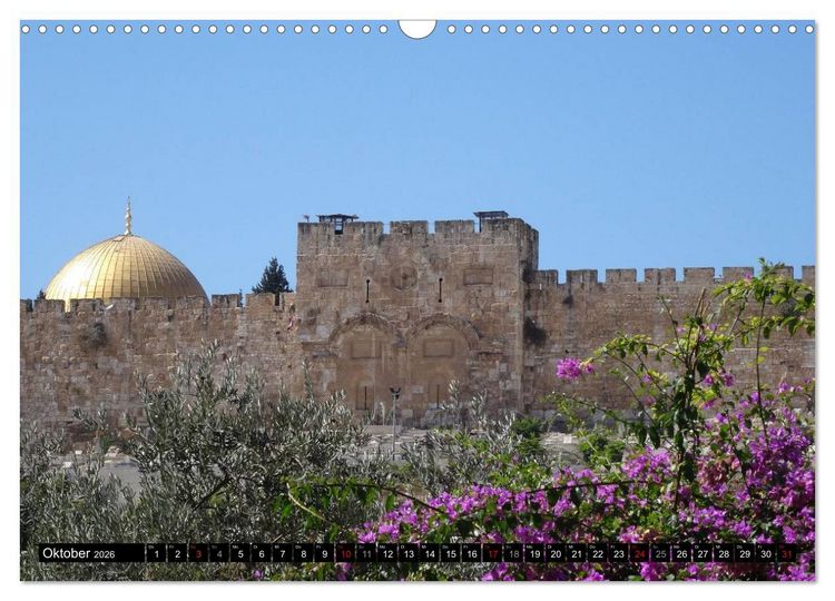 Produktbild: Jerusalem - die Goldene Stadt (Wandkalender 2026 DIN A3 quer), CALVENDO Monatskalender