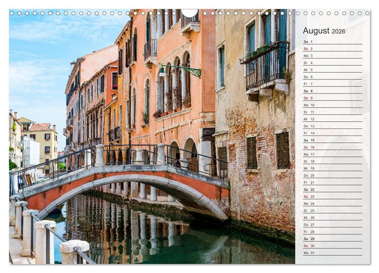 Produktbild: Venedig - Stille Momente (Wandkalender 2026 DIN A3 quer), CALVENDO Monatskalender