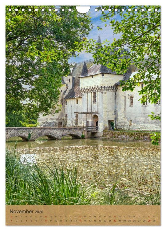 Produktbild: Die Schl&ouml;sser im Loiretal (Wandkalender 2026 DIN A4 hoch), CALVENDO Monatskalender