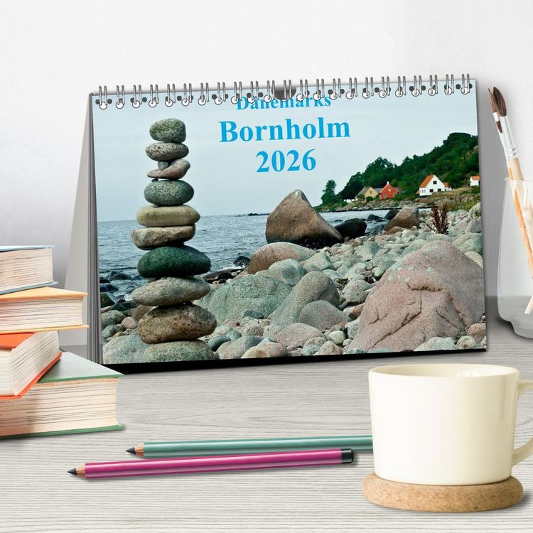 Produktbild: D&auml;nemarks Bornholm 2026 (Tischkalender 2026 DIN A5 quer), CALVENDO Monatskalender