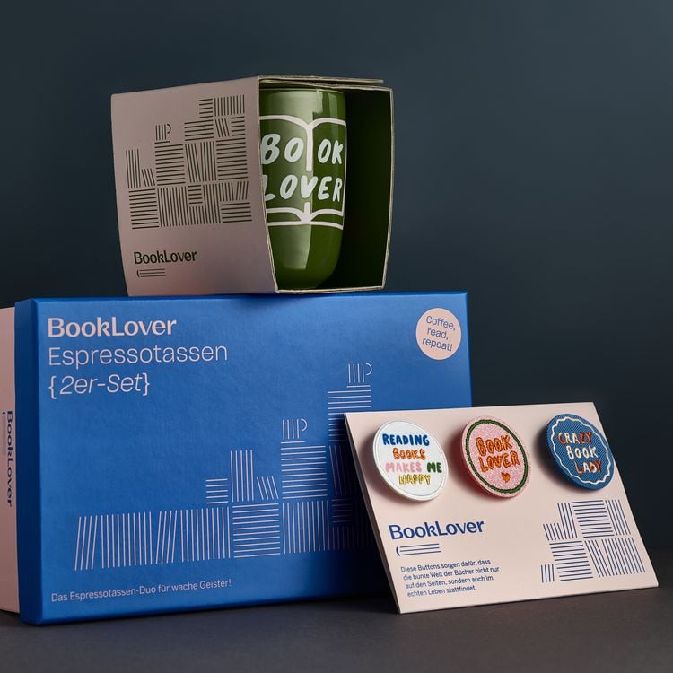 Produktbild: Buttons 3er Set 'BookLover'