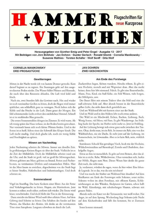 Produktbild: Hammer + Veilchen Nr. 13