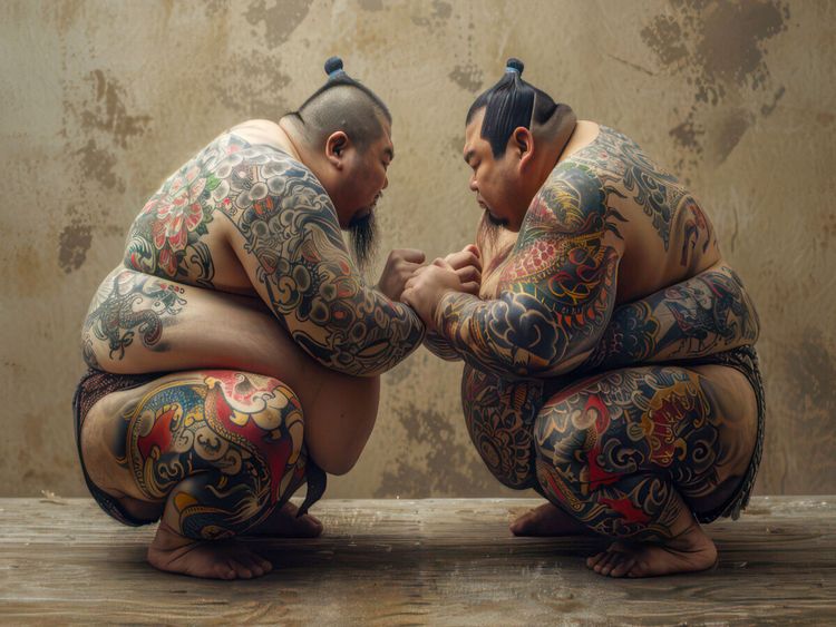 Produktbild: CALVENDO Puzzle Lutte sumo | 1000 Teile Lege-Gr&ouml;&szlig;e 64x48cm Foto-Puzzle f&uuml;r gl&uuml;ckliche Stunden