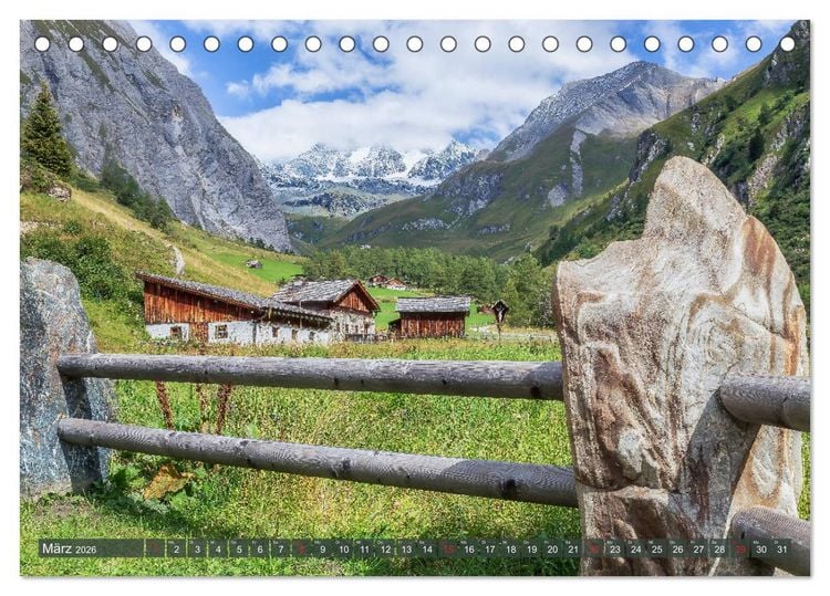 Produktbild: Wundersch&ouml;nes Osttirol (Tischkalender 2026 DIN A5 quer), CALVENDO Monatskalender
