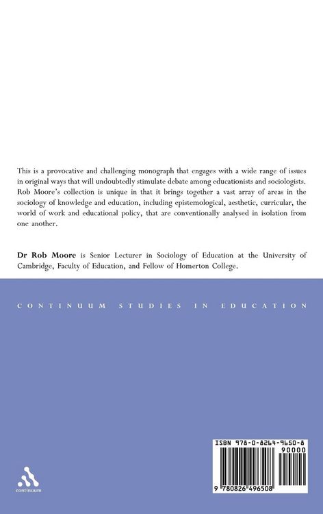 Produktbild: Sociology of Knowledge and Education