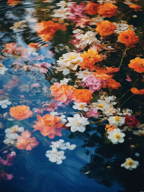 Produktbild: CALVENDO Puzzle Wie der Mond den Ozean beruhigt, so kann deine innere Stille den Geist kl&auml;ren. | 1000 Teile Lege-Gr&ouml;&szlig;e 64x48cm Foto-Puzzle f&uuml;r gl&uuml;ckli