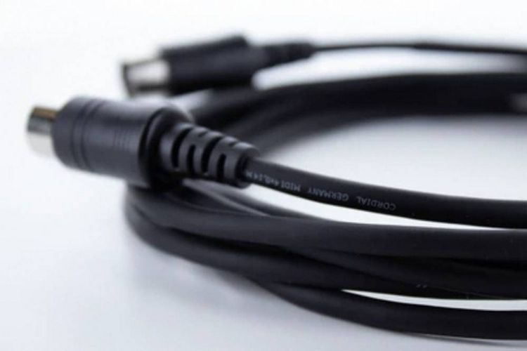 Produktbild: Cordial MIDI Verbindungskabel [1x MIDI-Male - 1x MIDI-Male] 1m Schwarz