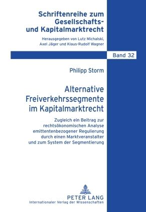 Produktbild: Alternative Freiverkehrssegmente im Kapitalmarktrecht