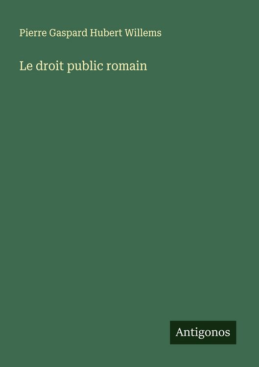 Produktbild: Le droit public romain