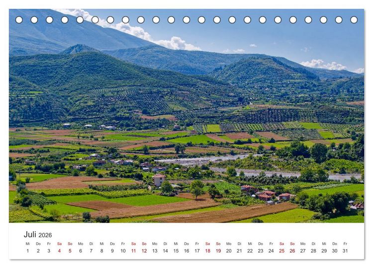 Produktbild: Albanien. Eine Entdeckungsreise. (Tischkalender 2026 DIN A5 quer), CALVENDO Monatskalender