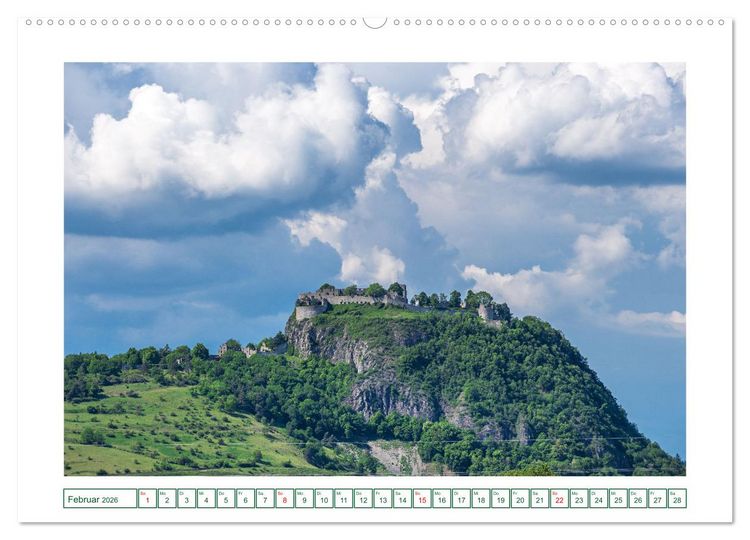 Produktbild: Festungsruine Hohentwiel im sch&ouml;nen Hegau (Wandkalender 2026 DIN A2 quer), CALVENDO Monatskalender