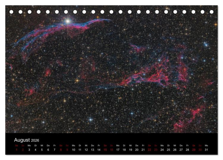 Produktbild: Beeindruckendes Universum (Tischkalender 2026 DIN A5 quer), CALVENDO Monatskalender