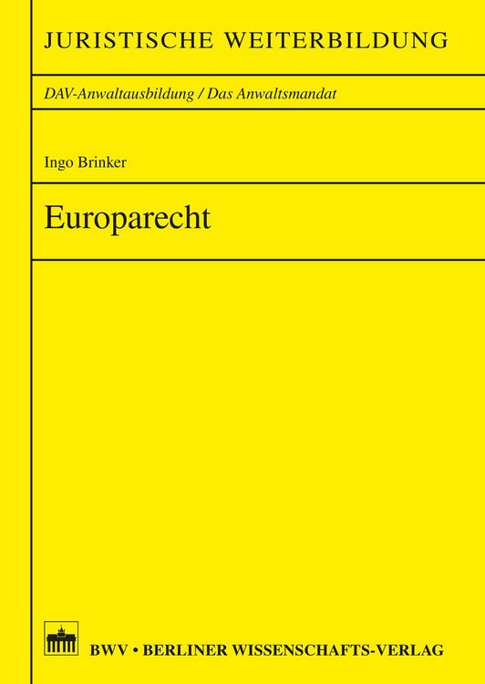 Produktbild: Europarecht