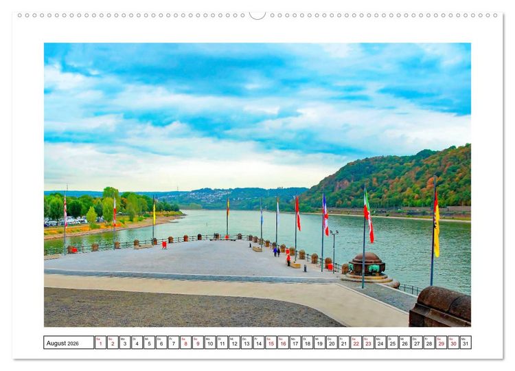 Produktbild: Mosel - facettenreiche Flusslandschaft (Wandkalender 2026 DIN A2 quer), CALVENDO Monatskalender