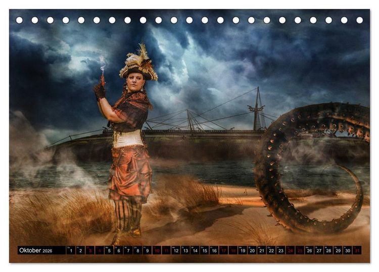 Produktbild: Steampunks (Tischkalender 2026 DIN A5 quer), CALVENDO Monatskalender
