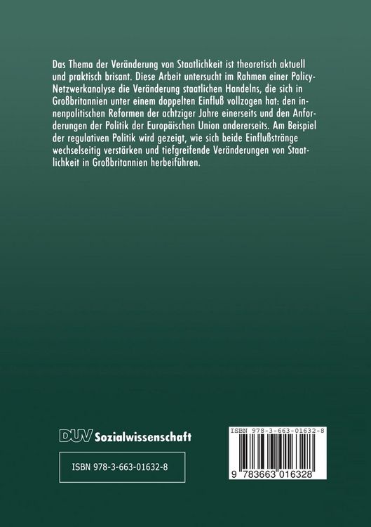 Produktbild: Staatlichkeit im Wandel