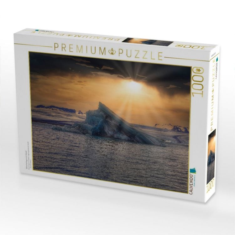 Produktbild: CALVENDO Puzzle Gletscherlagune in Island | 1000 Teile Lege-Gr&ouml;&szlig;e 64x48cm Foto-Puzzle f&uuml;r gl&uuml;ckliche Stunden