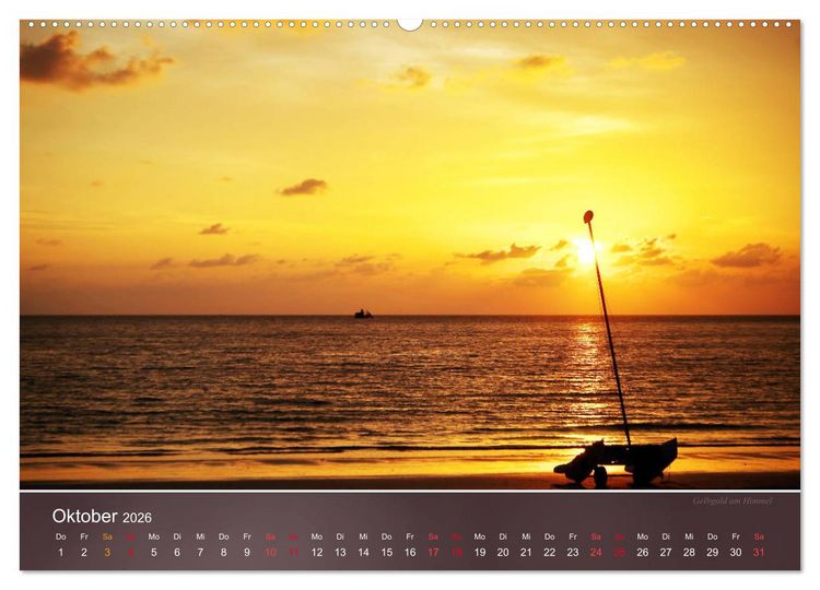 Produktbild: Farben am Meer (Wandkalender 2026 DIN A2 quer), CALVENDO Monatskalender