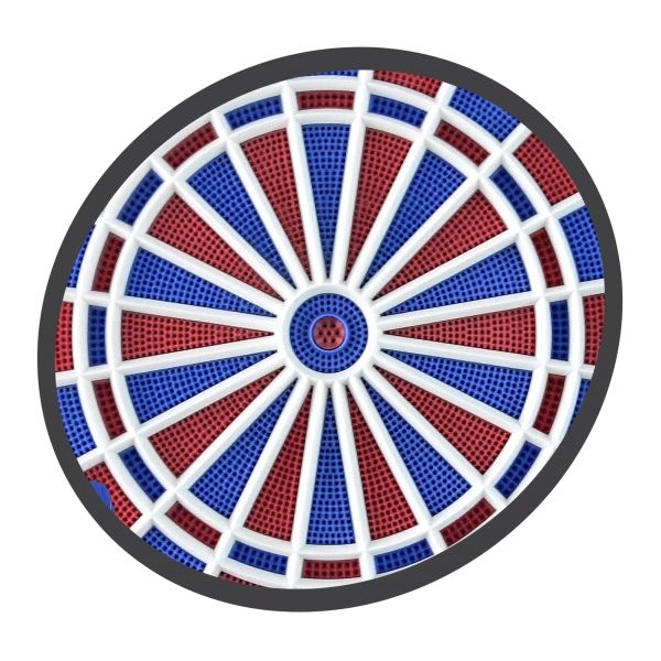 Produktbild: CARROMCO ELEKTRONIK DARTBOARD STRIKER-601, MIT ADAPTER, 2-LOCH ABSTAND