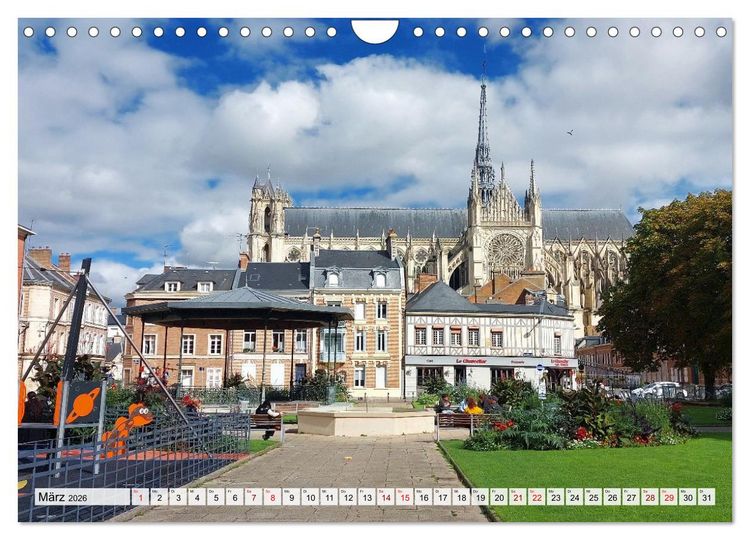 Produktbild: Amiens - geschichtstr&auml;chtig, malerisch, authentisch (Wandkalender 2026 DIN A4 quer), CALVENDO Monatskalender