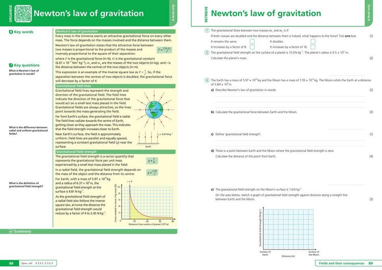 Produktbild: AQA A-level Physics Organise and Retrieve Your Knowledge