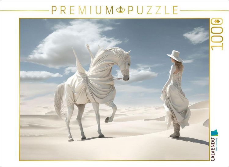 Produktbild: CALVENDO Puzzle Surrealismus trifft Pferdefans | 1000 Teile Lege-Gr&ouml;&szlig;e 64x48cm Foto-Puzzle f&uuml;r gl&uuml;ckliche Stunden