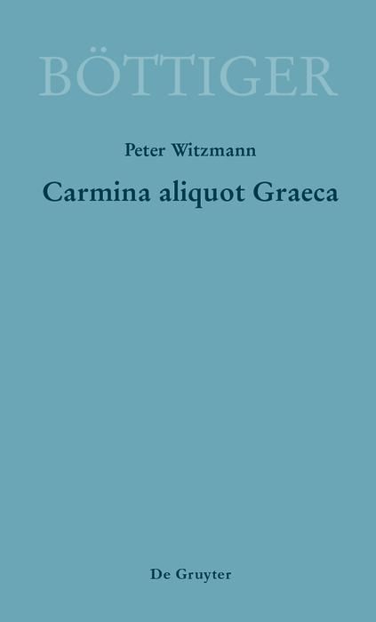 Produktbild: Carmina aliquot Graeca